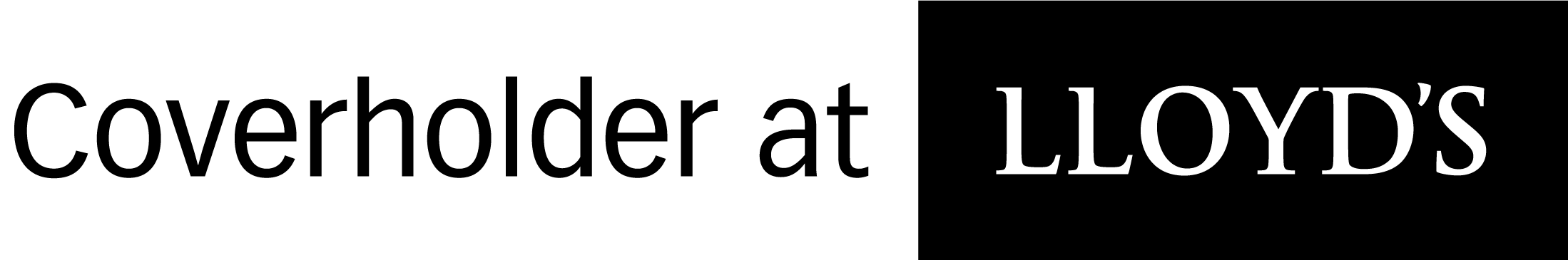 Coverholder at Lloyd's logo black